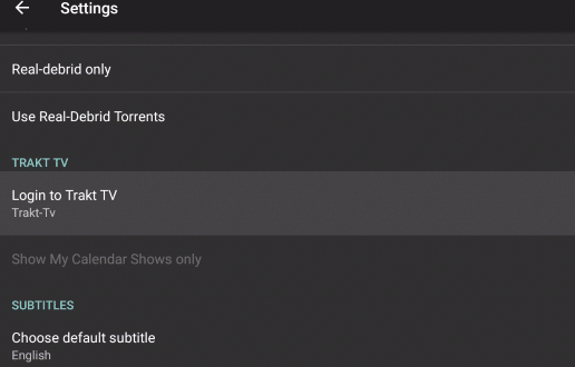 Login Trakt TV - Cinema HD