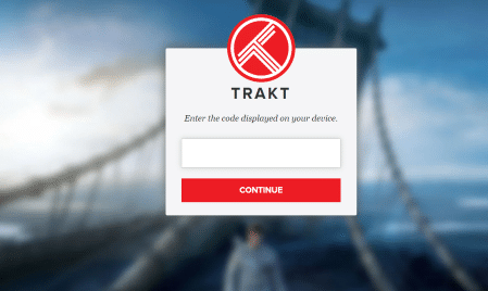 Login Trakt.TV - Cinema HD