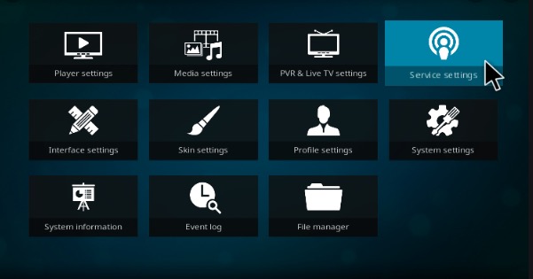 Settings - Cinema APK on Kodi