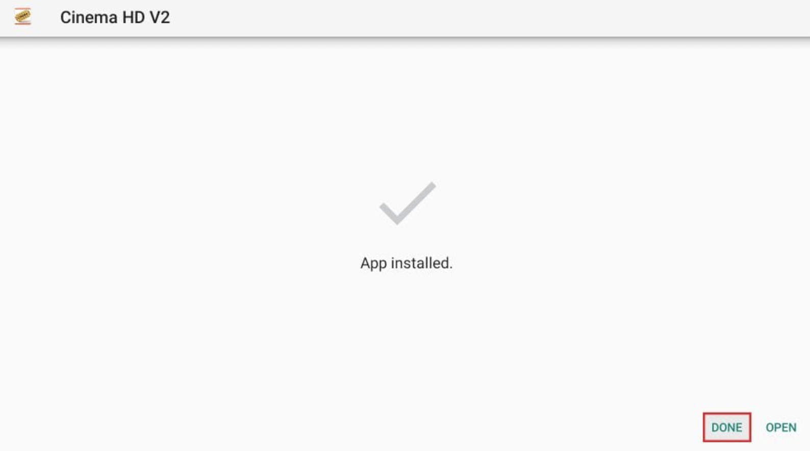 Cinema HD APK Installed on FireStick