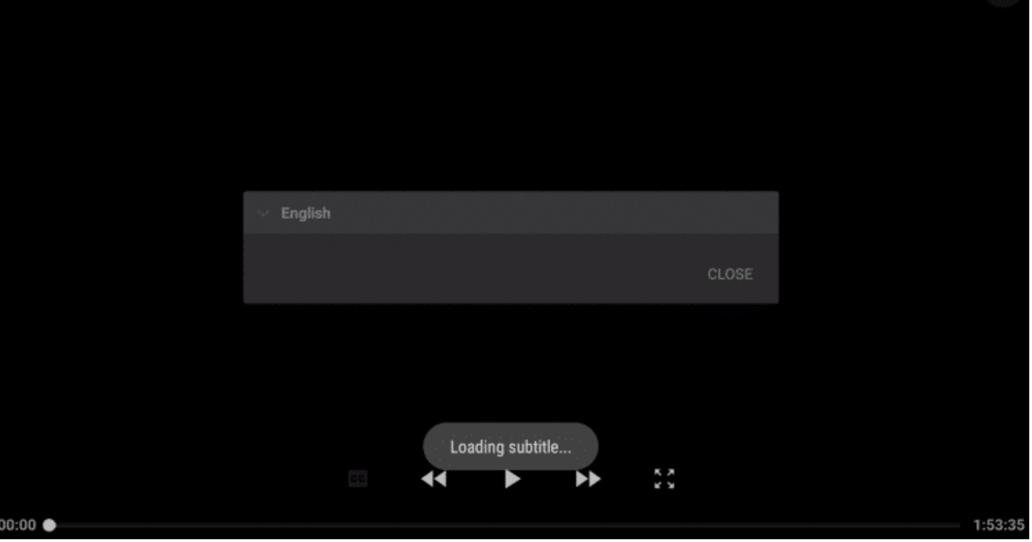 Setup Subtitles with Cinema HD TV APK