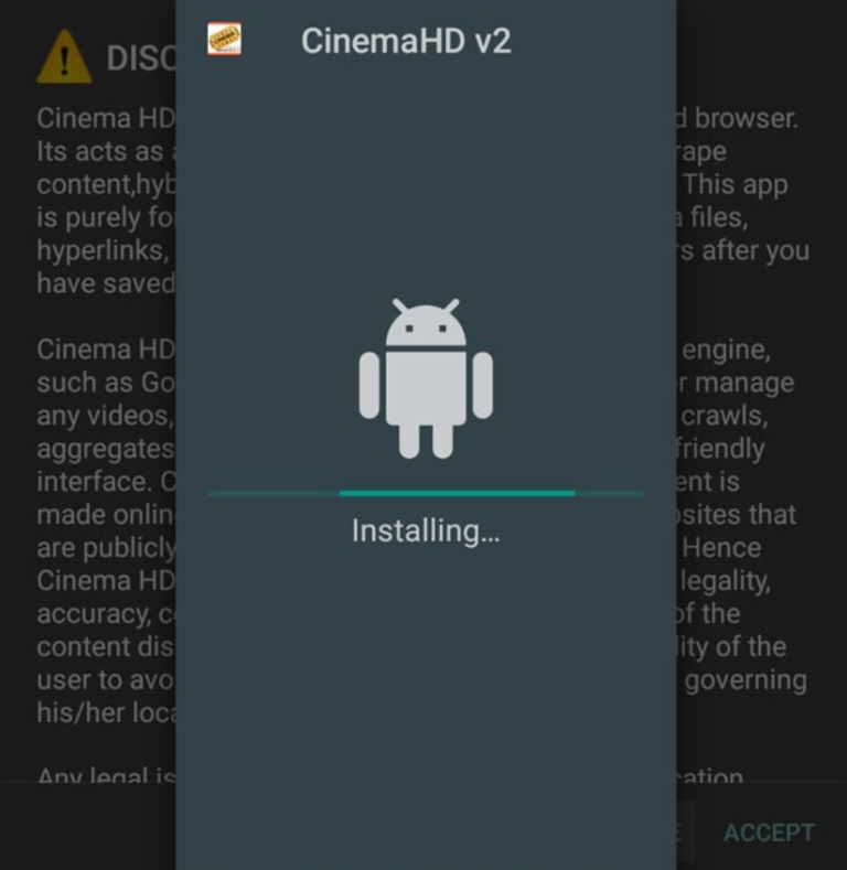 installing CINEMA HD