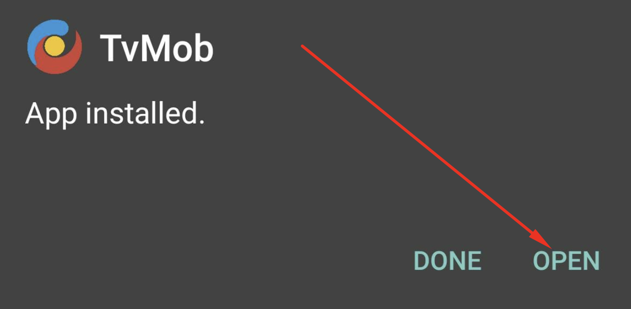 TVMOB(TVTap Pro) Installed on Android