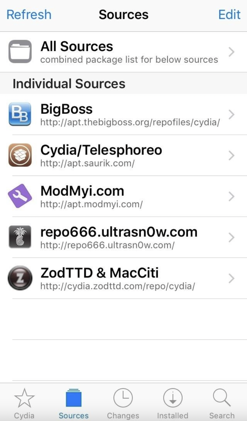 Open Cydia - CarBridge App on CarPlay FREE