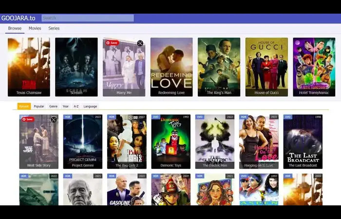 Goojara.to movies website